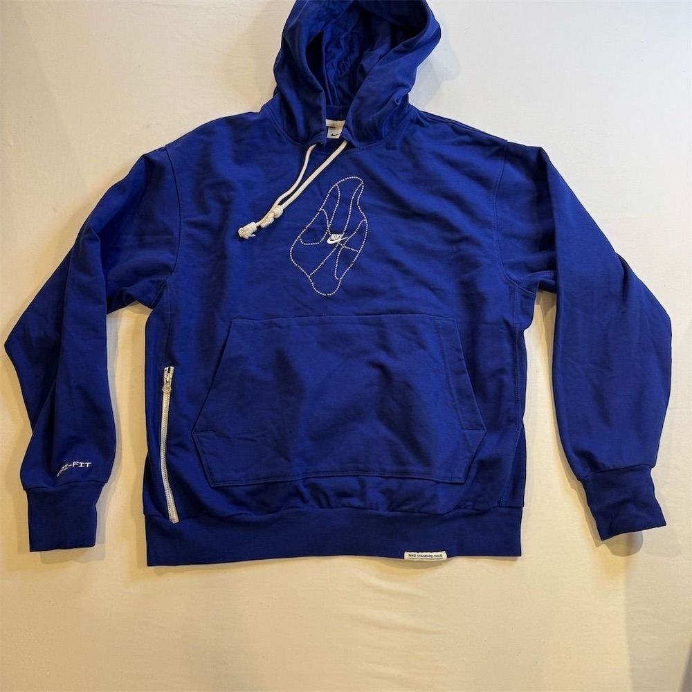 Nike Men's Dri-FIT‎ Pullover Hoodie Blue Size L Athletic Wear